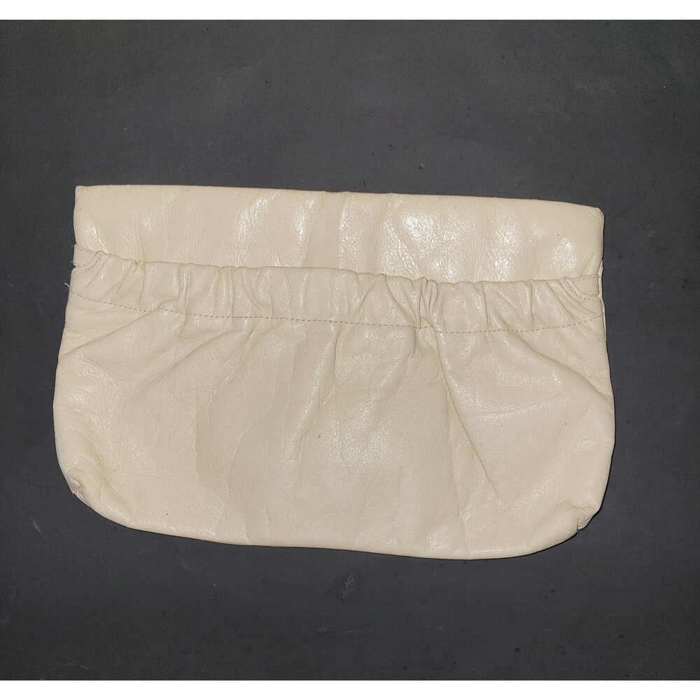 New Fashion Collection leather clutch French white
